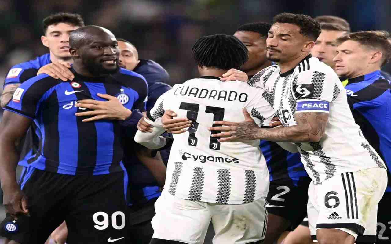 Che rissa finale in Juve-Inter