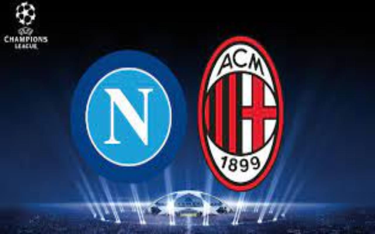 Napoli-Milan gara di ritorno dei quarti di Champions League