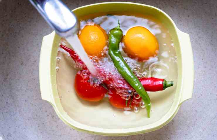Lavare Frutta e verdura