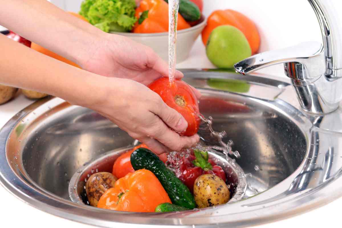 Lavare Frutta e verdura