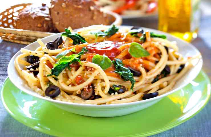 Pasta pomodori secchi e olive