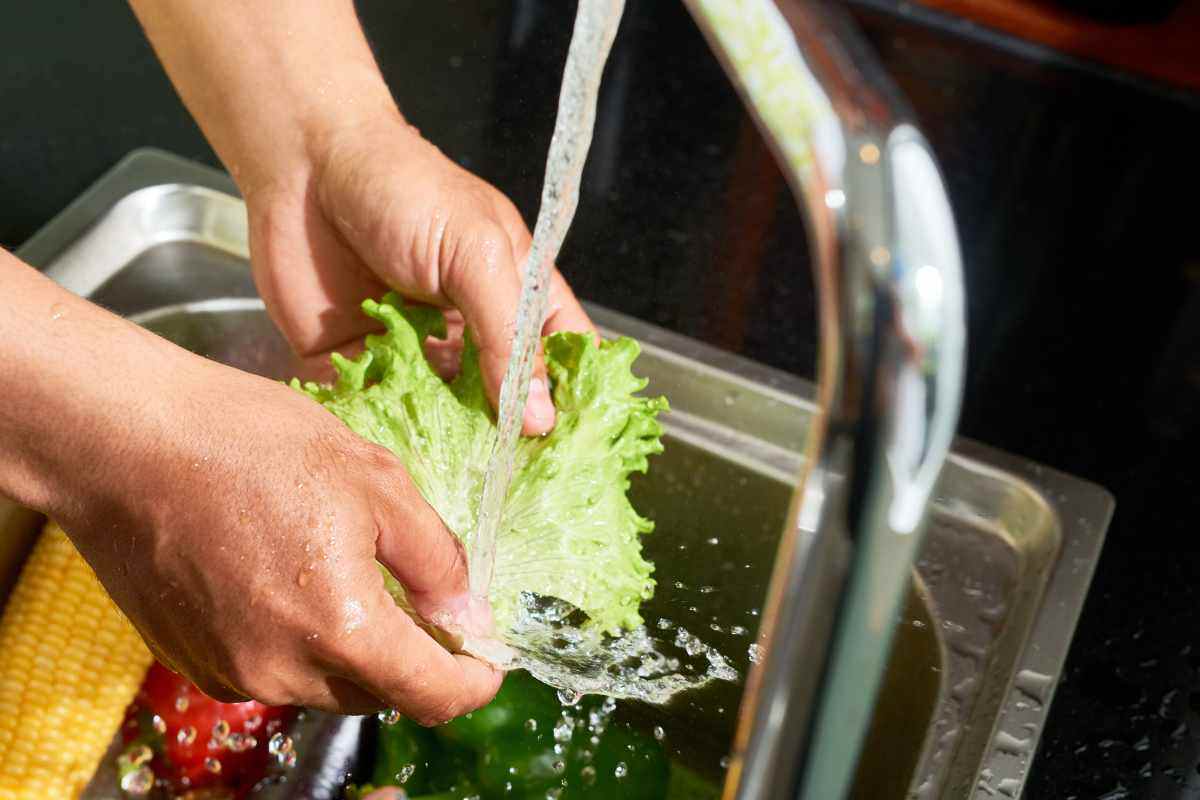 Lavare verdure metodo sicuro