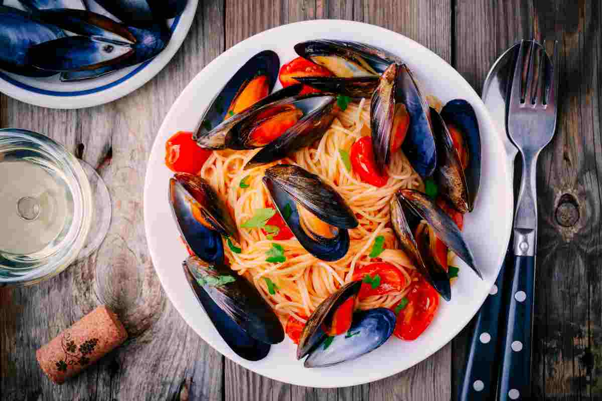 Spaghetti cozze ingrediente